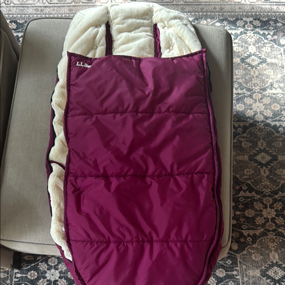 L.L. Bean Maroon Sleeping Bag